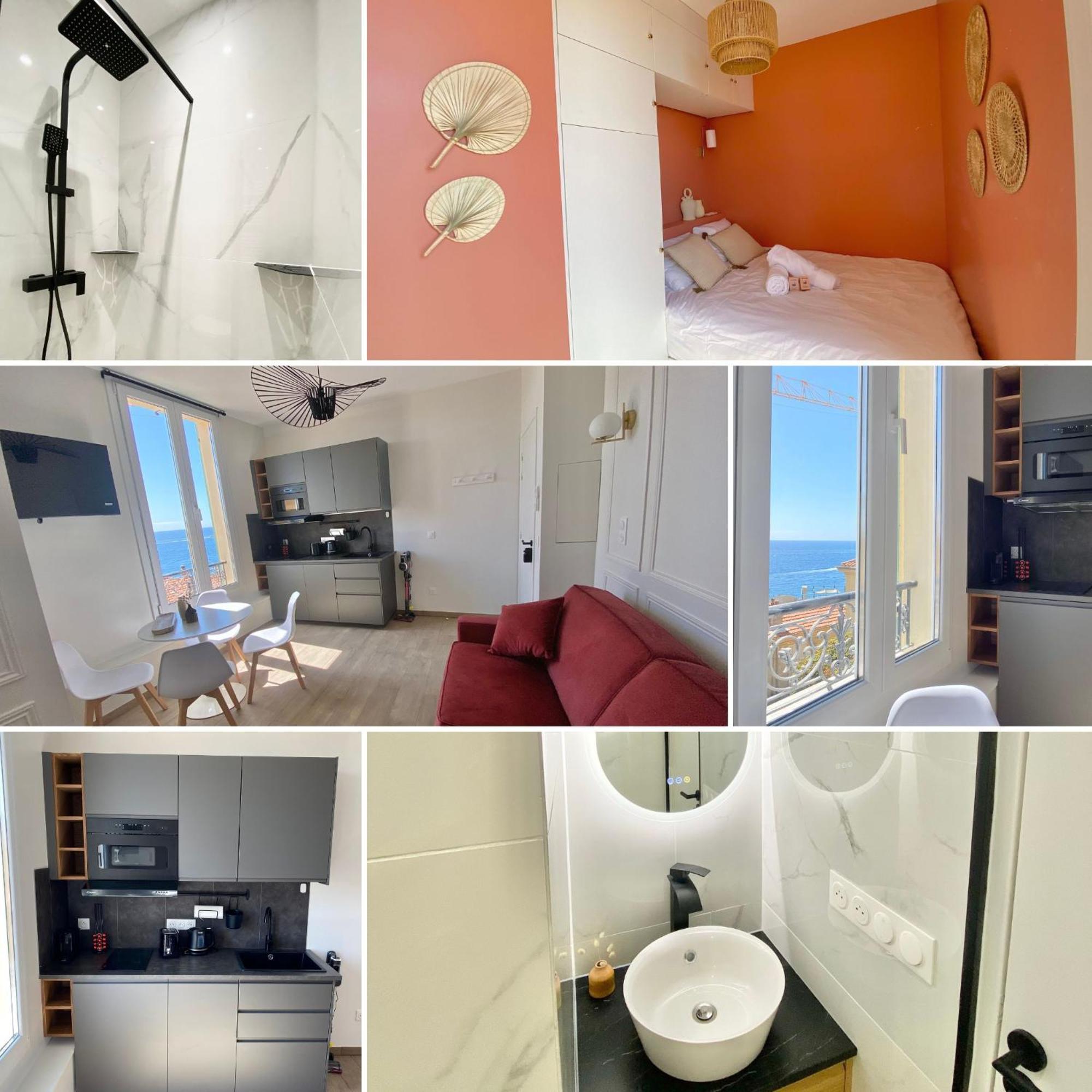 Appartement Moderne Climatise Monaco Vue Mer Cap-d'Ail Exterior foto